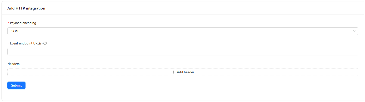 Application HTTP Form