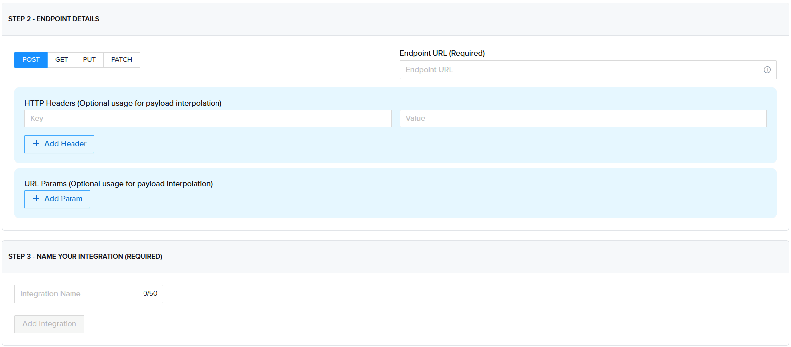Integration Form