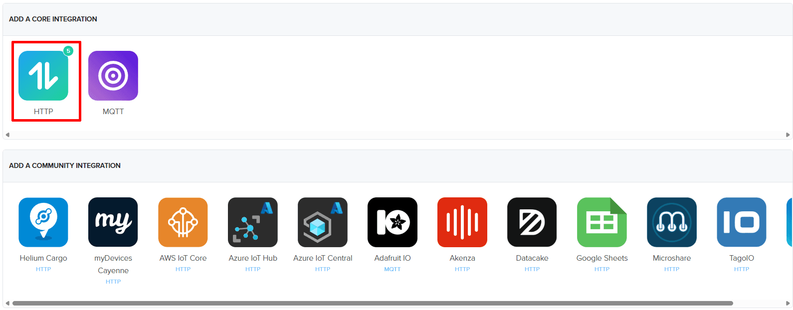 Integration Selection