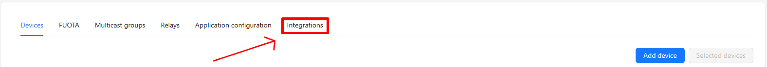 Application Integrations Tab